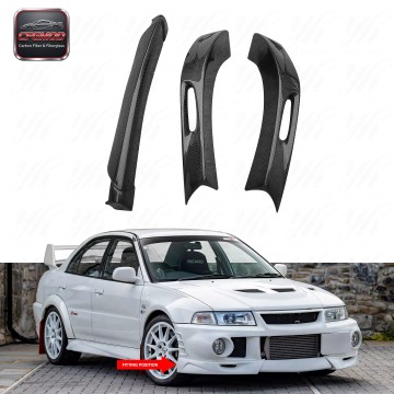 Carbon Fiber Black 3K Glossy Finish Limited Edition Extreme Style Front Lip (3pcs) for Evo 6 CF Carbon Fiber Black 3K Glossy Finish Limited Edition Extreme Style Front Lip (3pcs) for Evo 6 CF
