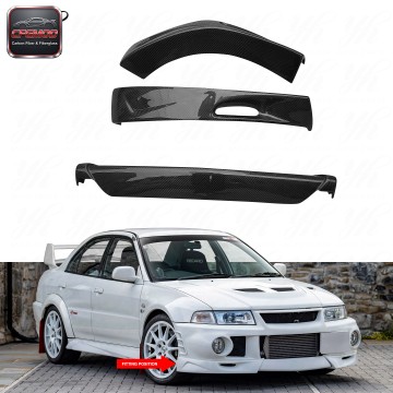 For Car Front Lip (3pcs) for Evolution Evo 6 Limited Edition Extreme Style Carbon Fiber and Glass Fiber For Car Front Lip (3pcs) for Evolution Evo 6 Limited Edition Extreme Style Carbon Fiber and Glass Fiber