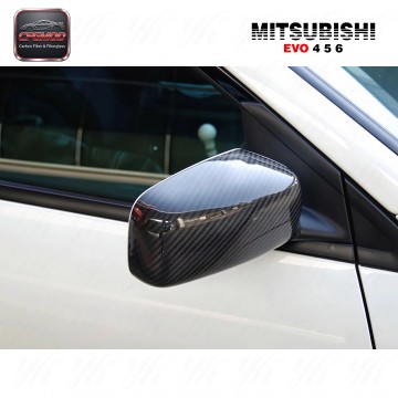Auto Accessories Bodykit for CF Evolution EVO 4 5 6 Mirror Cover Replacement Frame Carbon Fiber