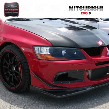 For Evolution Evo 6 Front Bumper Splitter Canards FRP (2pcs) For Evolution Evo 6 Front Bumper Splitter Canards FRP (2pcs)