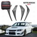 For EVOLUTION 7 8 9 Carbon Fiber Front Bumper Canard 4 Pcs