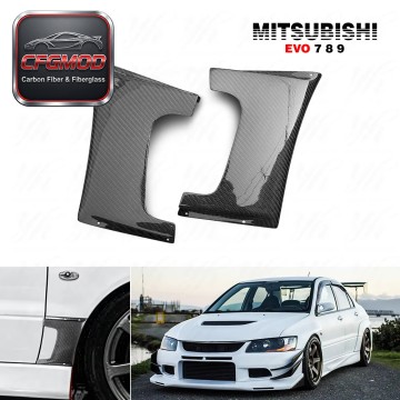 Carbon Fiber Evolution EVO 7 8 9 Front Fender Addon (Pair) CF Carbon Fiber Evolution EVO 7 8 9 Front Fender Addon (Pair) CF