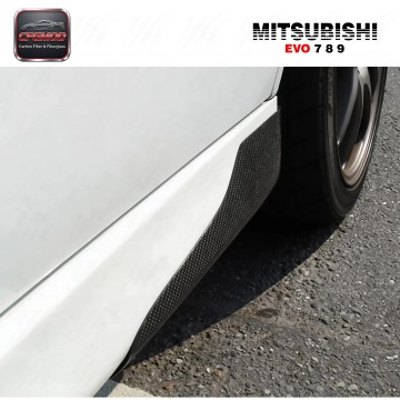Carbon Fiber CF Side Skirt Addon Spat Extension Corner for 2001-2007 Lancer Evolution EVO 7 8 9 Carbon Fiber CF Side Skirt Addon Spat Extension Corner for 2001-2007 Lancer Evolution EVO 7 8 9