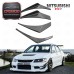 Glass Fiber OEM Front Bumper 4pcs Splitter Canard for Evolution Evo 7 FRP