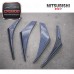 Glass Fiber OEM Front Bumper 4pcs Splitter Canard for Evolution Evo 7 FRP