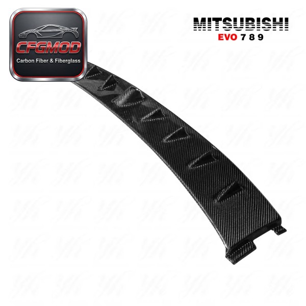 Black Carbon Fiber Rear Roof Spoiler Wing for 2001-2007 Lancer Evolution EVO 7 8 9 Vortex Air Generator Brand