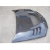 New Lightweight Evo 8 Vented Carbon Fiber Engine Hood with High Gloss Finish 3K Twill Weave Black Color Mitsubishi Lancer