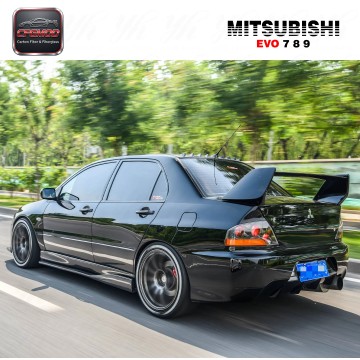 For Mitsubishi EVO 8-9 FQ FRP Single Deck High Gloss Finish Rear Spoiler Wing For Mitsubishi EVO 8-9 FQ FRP Single Deck High Gloss Finish Rear Spoiler Wing