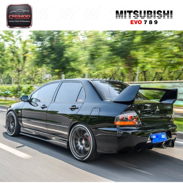 For Mitsubishi EVO 8-9 FQ FRP Single Deck High Gloss Finish Rear Spoiler Wing For Mitsubishi EVO 8-9 FQ FRP Single Deck High Gloss Finish Rear Spoiler Wing