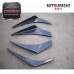 High Quality Black Carbon Fiber Canards 4PCS for Mitsubishi Evolution 7-9 (Thickness 36 Double-Sided Glossy) Easy