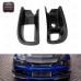 For 2006-2007 Lancer Evolution 9 RA Style Front Bumper Oil Clean Guide & Air Duct Carbon Fiber Black