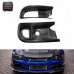 For 2006-2007 Lancer Evolution 9 RA Style Front Bumper Oil Clean Guide & Air Duct Carbon Fiber Black