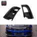 For 2006-2007 Lancer Evolution 9 RA Style Front Bumper Oil Clean Guide & Air Duct Carbon Fiber Black
