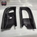 For 2006-2007 Lancer Evolution 9 RA Style Front Bumper Oil Clean Guide & Air Duct Carbon Fiber Black