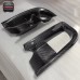For 2006-2007 Lancer Evolution 9 RA Style Front Bumper Oil Clean Guide & Air Duct Carbon Fiber Black