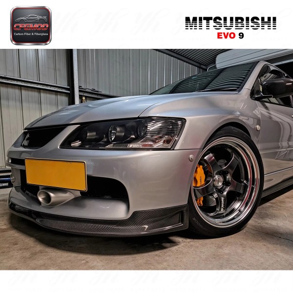 Evolution EVO 9 SE-STYLE Lancer Carbon Fiber Front Lip-Black Mitsubishi 2005-2007 Evolution EVO 9 SE-STYLE Lancer Carbon Fiber Front Lip-Black Mitsubishi 2005-2007