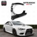 FOR Evolution EVO 8 9 Carbon Fiber Front Wider Single Vented Fender High Glossy Finish Screw Mounting Mitsubishi Lancer