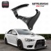 FOR Evolution EVO 8 9 Carbon Fiber Front Wider Single Vented Fender High Glossy Finish Screw Mounting Mitsubishi Lancer