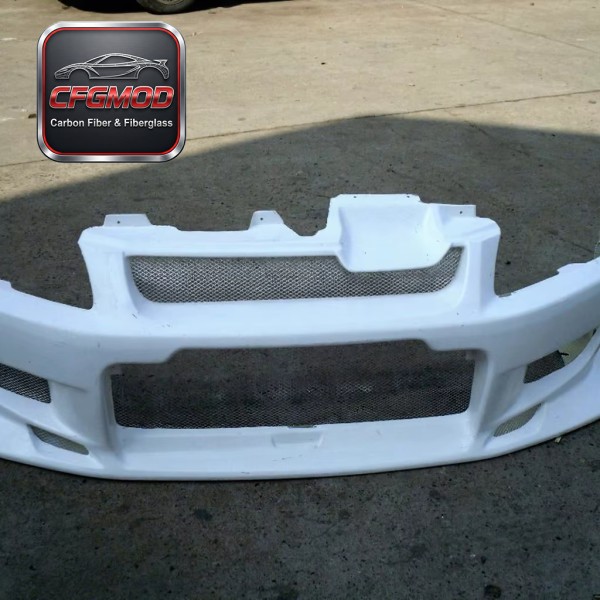 For Glass Fiber Evolution Evo 7 8 9 Front Bumper FRP