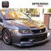 New Black Carbon Fiber Ralliart Front Lip for Mitsubishi Evolution EVO 9 Brand High Quality 100% Fitment
