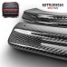 For Evolution Evo 7 8 9 JDM Damd Style Rear Bumper Extensions Spat Addon Corner CF Carbon Fiber