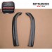 For Evolution Evo 7 8 9 JDM Damd Style Rear Bumper Extensions Spat Addon Corner CF Carbon Fiber