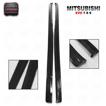 DAMD 2001-2007 Lancer Evolution 7-9 Carbon Fiber Side Skirt Extension 185cm Body Parts DAMD 2001-2007 Lancer Evolution 7-9 Carbon Fiber Side Skirt Extension 185cm Body Parts