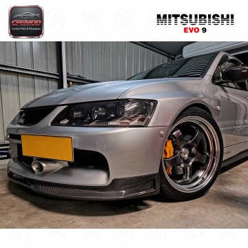 Black New for 1985-1989 Mitsubishi Lancer Evolution EVO 9 MR SE Style Front Lip Carbon Fiber Retrofit/Upgrade Black New for 1985-1989 Mitsubishi Lancer Evolution EVO 9 MR SE Style Front Lip Carbon Fiber Retrofit/Upgrade