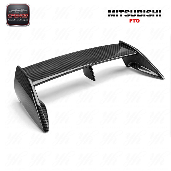For FTO Version-R Carbon Fiber Single Deck Rear Wing Spoiler Mitsubishi 1995-2000