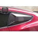 Carbon Fiber R Design Rear Side Window Louver Shutter Cover for Ford Mustang 2015-2023 Accessories