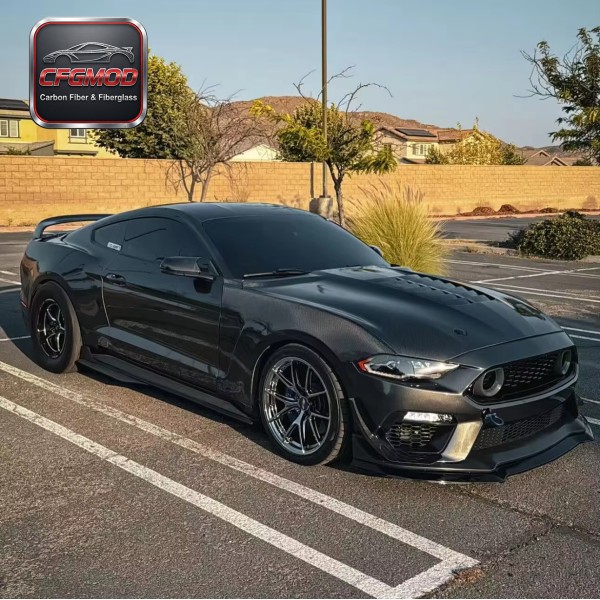 Carbon Fiber GT500 Design Engine Bonnet Hood Cover for Ford Mustang 2015-2023 Modification Accessories