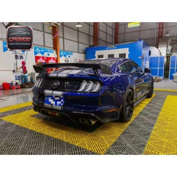 GT500 Style Carbon Fiber L-Bracket Rear Trunk Spoiler Wing for 2015-2023 Ford Mustang Tuning Parts GT500 Style Carbon Fiber L-Bracket Rear Trunk Spoiler Wing for 2015-2023 Ford Mustang Tuning Parts