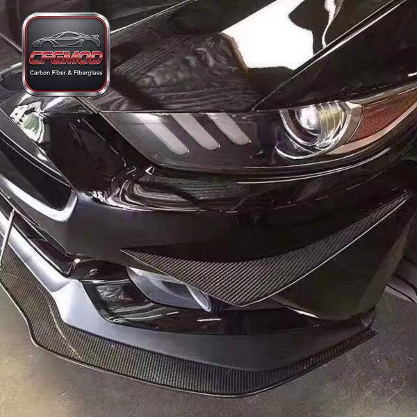 Carbon Fiber APR Design Front Winglets Bumper Splitter Fins for Ford Mustang 2015-2017 Accessories