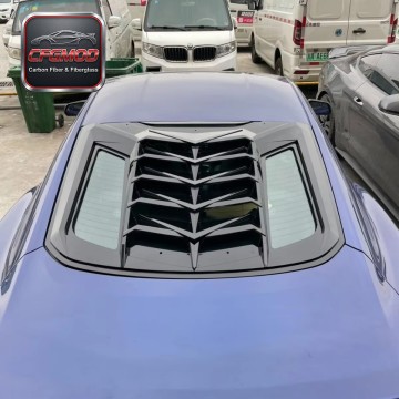 Gloss Black ABS Rear Windshield Louver Sun Shade Cover for 2015-2023 Ford Mustang Tuning Parts Gloss Black ABS Rear Windshield Louver Sun Shade Cover for 2015-2023 Ford Mustang Tuning Parts