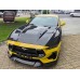 S Style 3-Piece Dry Carbon Fiber Front Bumper Lip Splitter for 2024+ Ford Mustang S650