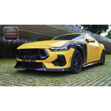 Carbon Fiber Front Bumper Grille Frame Insert for 2024+ Ford Mustang S650 Tuning Parts Carbon Fiber Front Bumper Grille Frame Insert for 2024+ Ford Mustang S650 Tuning Parts