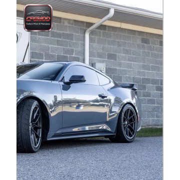 Dark Horse Style Carbon Fiber Add-on Side Skirts Extensions for 2024+ Ford Mustang S650 Dark Horse Style Carbon Fiber Add-on Side Skirts Extensions for 2024+ Ford Mustang S650