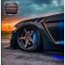 GTD Style Dry Carbon Fiber Resin Front Fenders for 2018-2022 Ford Mustang S550