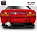 FRP Glass Fiber Full Set Black High Gloss Bodykit 1989-1994 Nissan 180SX RPS13 Rocket Bunny RB V2 Rear Bumper + Side Canards +