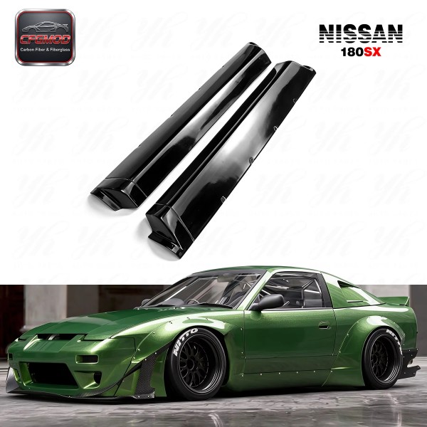 For 180SX RPS13 Rocket Bunny V2 Side Skirt FRP Glass Fiber