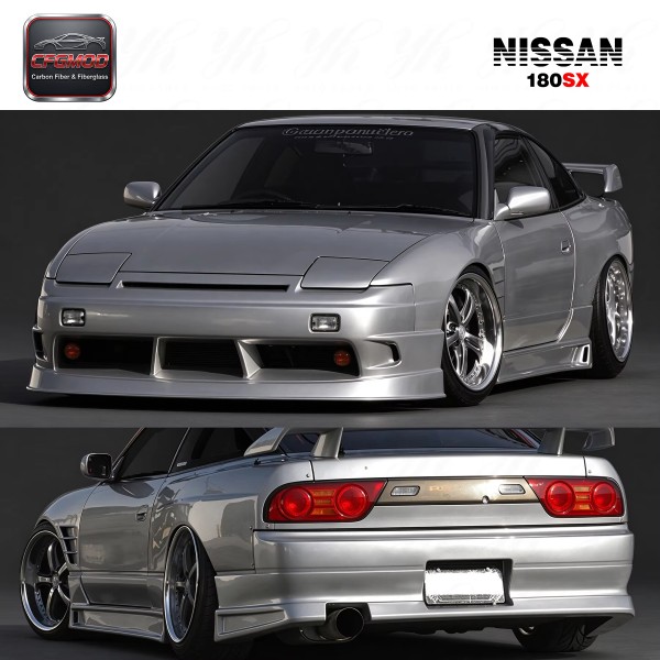Glass Fiber FRP FRONT FENDER +30MM for 180SX G-CORPORATION TYPE-2 STYLE FRP (a Pair)