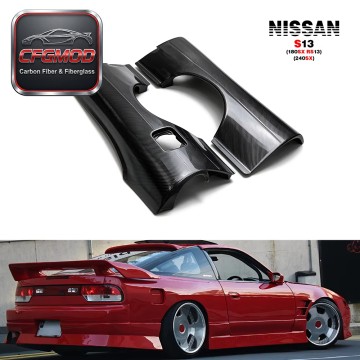 3K Twill Carbon Fiber Rear Over Fenders +50mm Widebody Flares for Nissan 180SX RS13 S13 240SX Hatchback Tuning 3K Twill Carbon Fiber Rear Over Fenders +50mm Widebody Flares for Nissan 180SX RS13 S13 240SX Hatchback Tuning