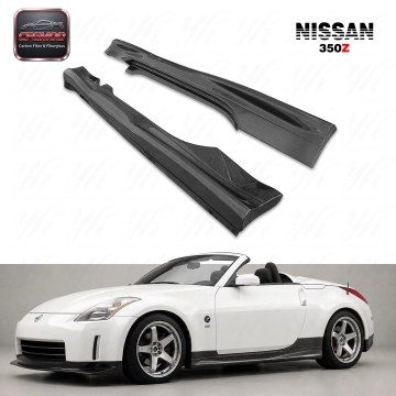 Car Styling CF Carbon Fiber Bodykit for 2002-2008 350Z Z33 Fairlady Z33 350Z NI Version 1&2 Black Side Skirts Car Styling CF Carbon Fiber Bodykit for 2002-2008 350Z Z33 Fairlady Z33 350Z NI Version 1&2 Black Side Skirts