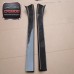 Brand for 2002-2008 350Z Z33 Fairlady VQ35 Carbon Fiber Door Sill Plate Step Panel Kick 2pcs Black