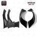 Black CFGMOD Brand High Quality Fiber Glass FRP Bodykit 2008-2009 Nissan 350Z Z33 RB Rocket Bunny Style Front/Rear Fender Flares 1