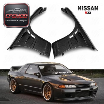 For R32 GTS BN-Sports Front Fenders (pair ) CF Carbon Fiber