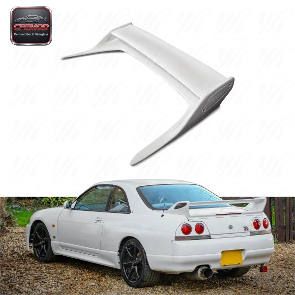 For Skyline R33 GTR OEM FRP Fiber Rear Wing Spoiler Single Deck cfgmod Brand