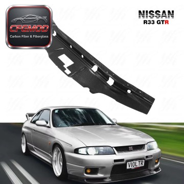 for 1995-1998 Skyline R33 GTS Garage Defend Style Black Carbon Fiber Cooling Panel