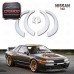 Carbon Fiber CF Wheel Arches Extensions Eyebrow for Skyline R33 GTST/GTR Nisom NI 400R Style