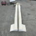 White Fiber Glass FRP Anti-Collision Strip Side Skirts for Nissan Skyline R33 BN-Sports 1998-1999